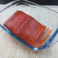 El cooksnap de Andrea Jurado cuando hizo Salmón ahumado.