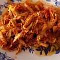 El cooksnap de Fernando Jara cuando hizo Tinga de pollo.