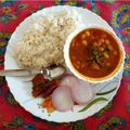 Muniya का कुकस्नैप जब उन्होंने छोले चावल (chole chawal recipe in Hindi) बनाया था।
