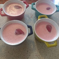 El cooksnap de Victoria Medina Ojeda cuando hizo Bavarois de frutilla.