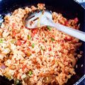 Hema ahara का कुकस्नैप जब उन्होंने फ्राइड राइस (fried rice recipe in hindi) बनाया था।