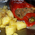 El cooksnap de Noelia Puebla cuando hizo Pimientos o morrones rellenos con carne.