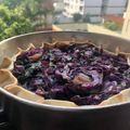 El cooksnap de Carla✨ cuando hizo Tarta de repollo colorado con queso gratinado y mix de semillas tostadas.