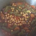 El cooksnap de saray cuando hizo Garbanzos picantes con dátiles.