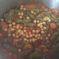 El cooksnap de saray cuando hizo Garbanzos picantes con dátiles.