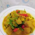 Cooksnap dari Aini mama 2N 2R untuk resep Oseng kikil kentang bumbu kuning