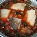 El cooksnap de Sandra cuando hizo Garbanzos con bacalao.