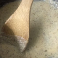 El cooksnap de Alejandra Medina cuando hizo Salsa bechamel keto.