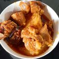 স্বর্নাক্ষী চ্যাটার্জি 's cooksnap of when they made বাঙালি পাঁঠার মাংসের ঝোল (bangali pathar mangsher jhol recipe in Bengali).