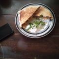 Antonio Hardy's cooksnap of when they made Sous Vide Turkey Thigh w/ a Béchamel Mac n Cheese and deep fried Brussel Sprouts.