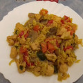 El cooksnap de Daniel cuando hizo Arroz con pollo y verduras 🍚 🥕🌶️🍗.