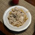 Beau Whelan's cooksnap of when they made Slow cooker chicken & mushroom stroganoff.