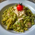 Cooksnap dari Anik P@won Qulo untuk resep Fusilli Carbonara Simple