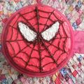 Cooksnap dari Bundanya Athaya untuk resep Kue ulang tahun karakter spiderman  base red velvet cake