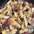 El cooksnap de NURIA cuando hizo Alcachofas congeladas con jamón.