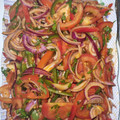 El cooksnap de Maria Garcia cuando hizo Ensalada turca.