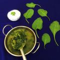 Sudipa Gope's cooksnap of when they made Dal palak (spinach dal).