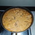 El cooksnap de Adrián López cuando hizo Pollo con champiñones en crema de chipotle. 🍜.