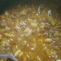El cooksnap de Diana marisol Impa cuando hizo Guiso de fideos con carne picada.