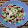 Cooksnap από 𝒳𝓇𝓊𝓈𝑜𝓊𝓁𝒶 𝒦𝑜𝓃𝓉𝑜𝓅𝑜𝓊𝓁𝑜𝓊 στη συνταγή Χορταστική πατατοσαλάτα με σουρίμι καβουριού