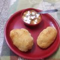 Geeta Khurana's cooksnap of when they made Choley Bhature.
