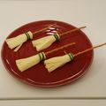 Kristina K's cooksnap of when they made Halloween Witches Broom Stick Treats.