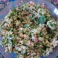 El cooksnap de Elvira Cejas cuando hizo Tabulé (Ensalada de Trigo Burgol).