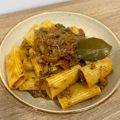 El cooksnap de Marina cuando hizo Pasta con carrilleras.