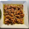 El cooksnap de Andrés cuando hizo Conejo al ajillo.
