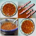 Haya Ali's cooksnap of when they made Chili Dipping Sauce.