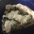 El cooksnap de Miriam Buffa cuando hizo Tarta de puerros, panceta y queso azul.