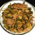Janvi Rawal का कुकस्नैप जब उन्होंने प्याज़ और भिंडी की सब्ज़ी(pyaz aur bhindi ki recipe in hindi) बनाया था।