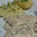 El cooksnap de Marisol Lezcano cuando hizo Abadejo con salsa alimonada y queso azul.
