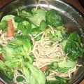 El cooksnap de Lourdes cuando hizo Ensalada templada de canónigos y gulas.