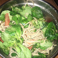 El cooksnap de Lourdes cuando hizo Ensalada templada de canónigos y gulas.