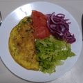 El cooksnap de Valentín 🇺🇾 cuando hizo Omelette de jamón y queso.