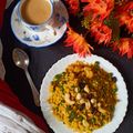 Madhvi Dwivedi का कुकस्नैप जब उन्होंने मटर पोहा (Matar Poha recipe in hindi) बनाया था।