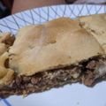 El cooksnap de Karen Gonzalez cuando hizo Tarta estilo criolla con carne picada y masa casera.