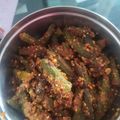 Pinal Patel's cooksnap of when they made ભરેલા ભીંડા નુ શાક (Bharela Bhinda Shak Recipe In Gujarati).
