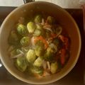 El cooksnap de Rosario Pascual cuando hizo Repollitos de Bruselas, salteados con vegetales 🥗💪🥗💪🥗.