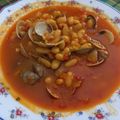 El cooksnap de Isa Garcia. cuando hizo Alubias con almejas.