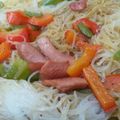 El cooksnap de Adrian J. Hetfield cuando hizo Vermicelli con verduras al wok.