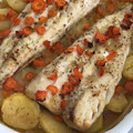 El cooksnap de Elena cuando hizo Merluza al horno con patatas.