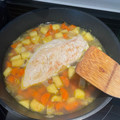 El cooksnap de Marta Camacho Cardeñosa cuando hizo Solomillo de pavo en salsa de zanahoria y manzana!!.