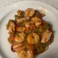 El cooksnap de hrcelectronicboy cuando hizo Sartén de chipirones, gambas y pimientos.