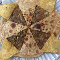 Rinku Aggarwal Goel's cooksnap of when they made Sattu Paratha.