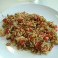El cooksnap de Laura pitarch medina cuando hizo Pollo con curry y verduras acompañado de arroz basmati.
