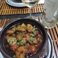 El cooksnap de Jorge cuando hizo Gambas al ajillo con tomates confitados.