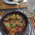 El cooksnap de Jorge cuando hizo Gambas al ajillo con tomates confitados.