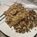 El cooksnap de Jesus cuando hizo Pollo estilo tailandés en salsa de coco.